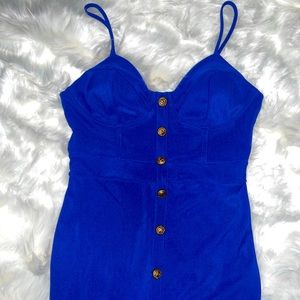 Royal Blue Midi Dress